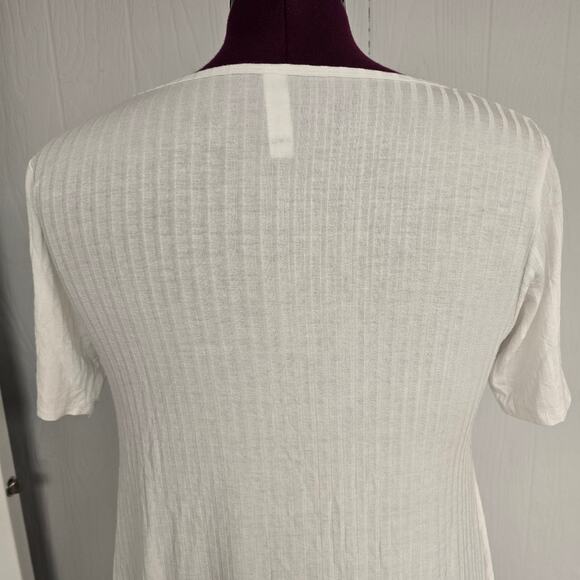 Women's Lularoe Off-White Lightweight Scoop Neck Tunic Tee - Size XS - Picture 7 of 9